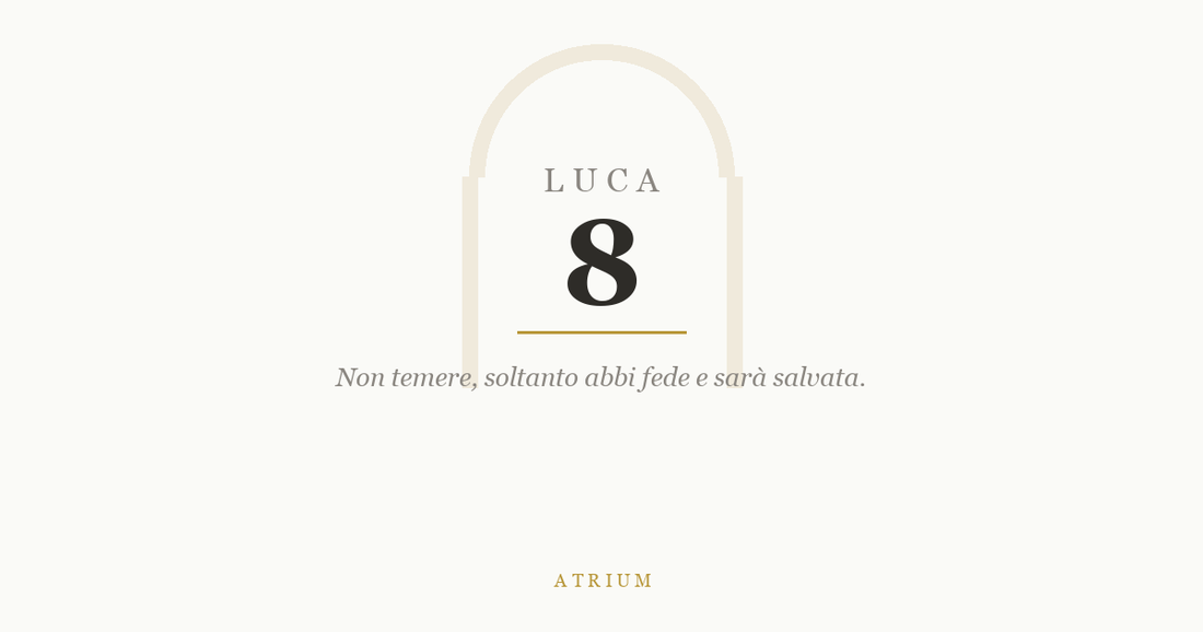 Luca 8 — commento al Vangelo, Atrium