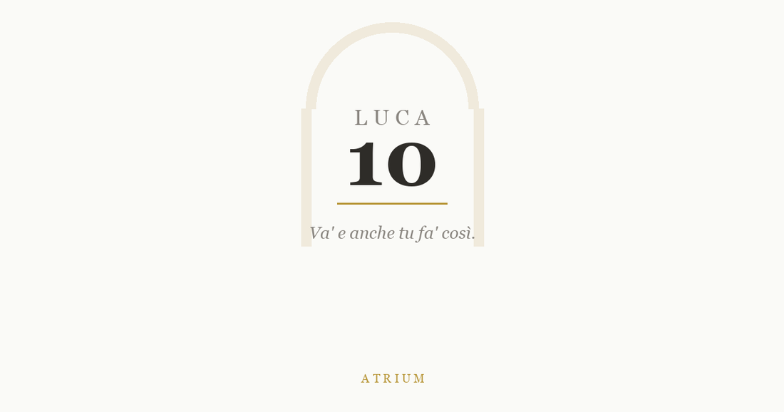 Luca 10 — commento al Vangelo, Atrium