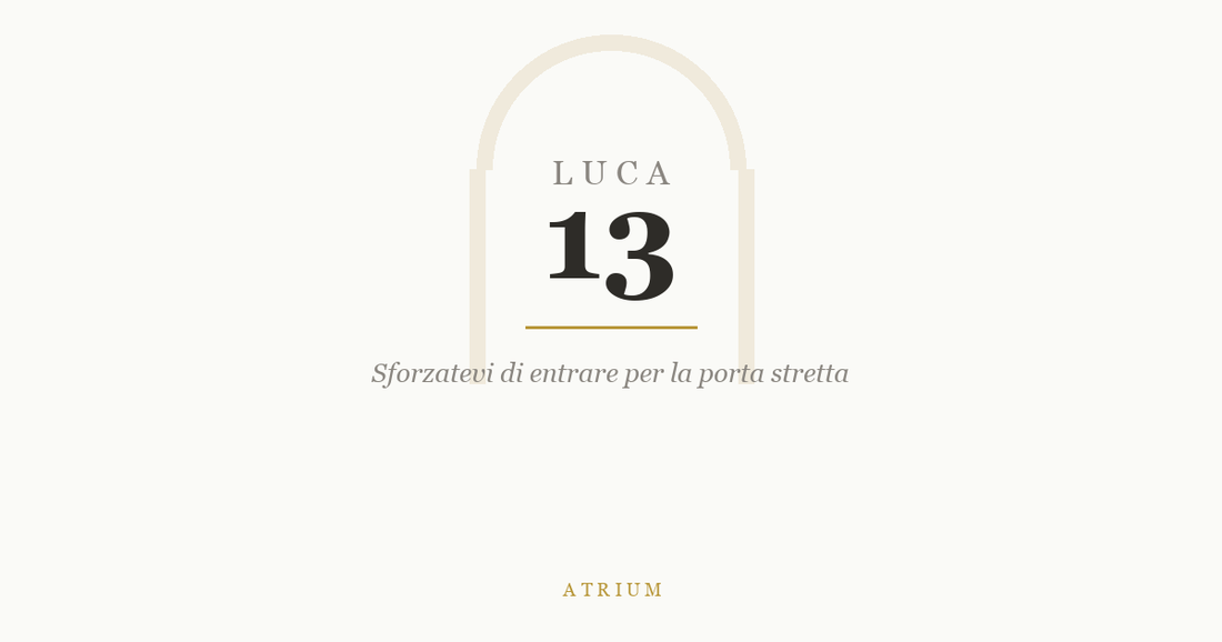 Luca 13 — commento al Vangelo, Atrium