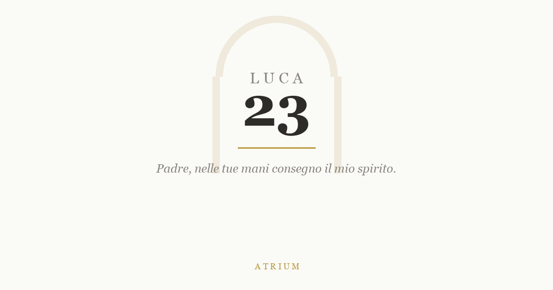 Luca 23 — commento al Vangelo, Atrium